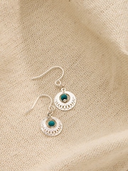FatFace Silver Tone Filagree Drop Earrings - Image 2 of 2