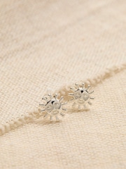 FatFace Silver Coloured Sun Stud Earrings - Image 2 of 2