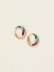 FatFace Enamel Hoop Earrings - Bild 1 von 3
