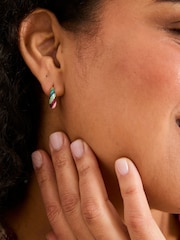 FatFace Enamel Hoop Earrings - Bild 3 von 3