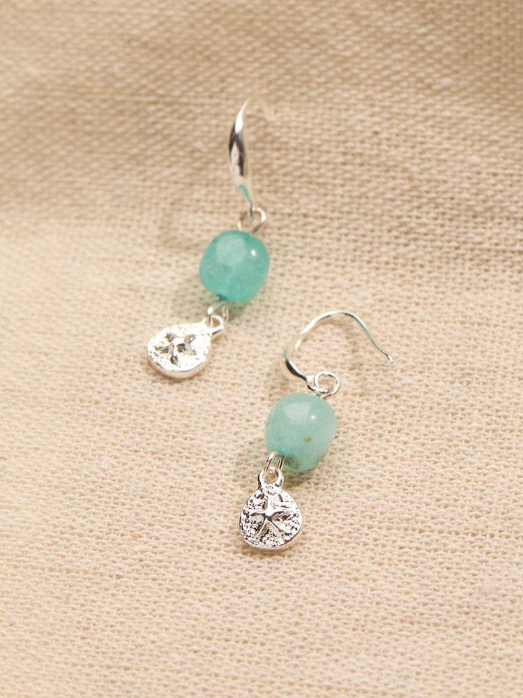 FatFace Turquoise Blue MCS Earrings - Image 2 of 2