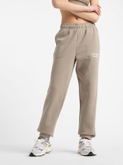 New Balance Khaki Green Womens Linear Heritage Joggers - Image 1 of 10