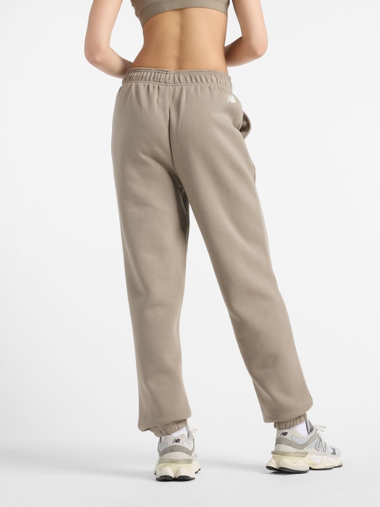 New Balance Khaki Green Womens Linear Heritage Joggers - Image 2 of 10