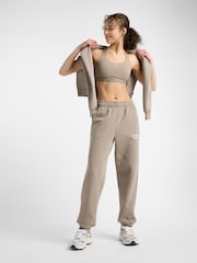 New Balance Khaki Green Womens Linear Heritage Joggers - Image 3 of 10