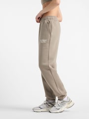 New Balance Khaki Green Womens Linear Heritage Joggers - Image 4 of 10