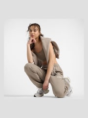 New Balance Khaki Green Womens Linear Heritage Joggers - Image 5 of 10