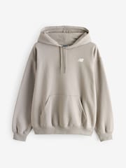 New Balance Brown Womens Linear Hertiage Athletics Club Hoodie - Image 10 of 13