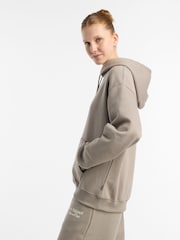 New Balance Brown Womens Linear Hertiage Athletics Club Hoodie - Image 7 of 13