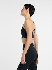 New Balance Black Womens Essentials Light Support Yoga Bra - Image 6 of 8