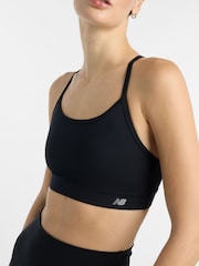 New Balance Black Womens Essentials Light Support Yoga Bra - Image 7 of 8