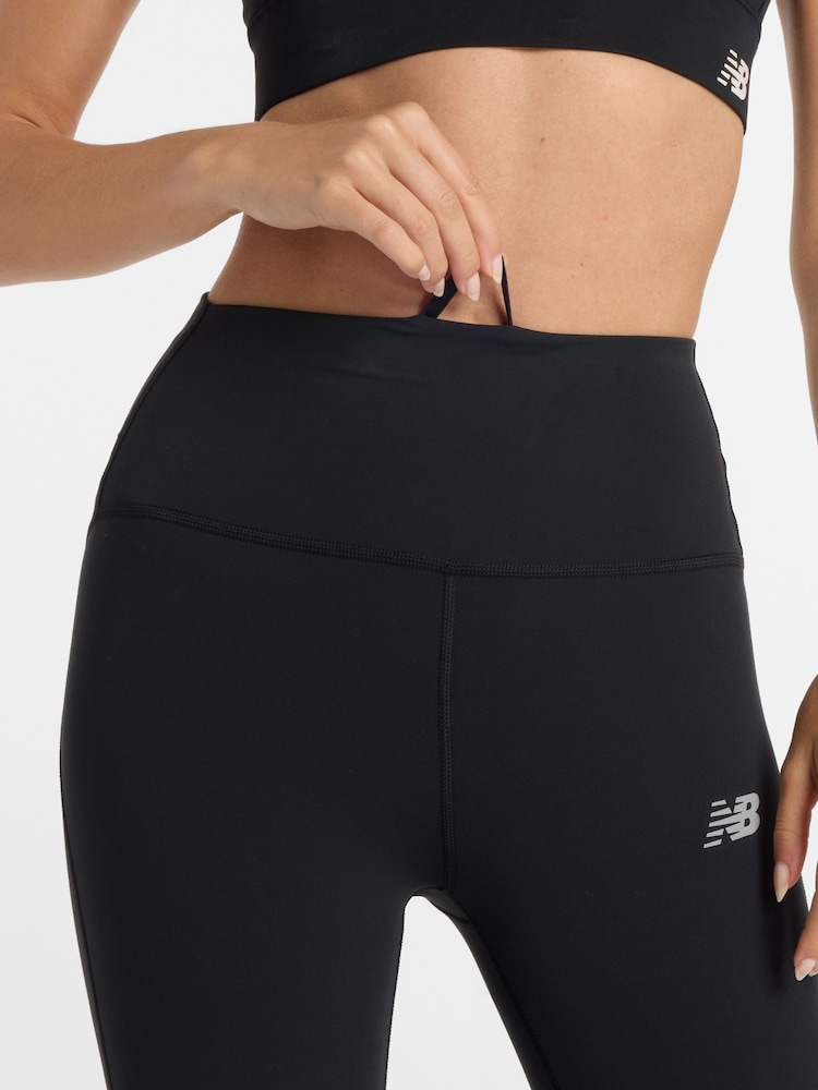 New Balance Black Womens Sleek High Rise Leggings - Image 6 of 8