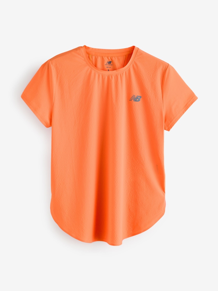 New Balance Orange Womens Race Day Ultra T-Shirt - Image 1 of 1