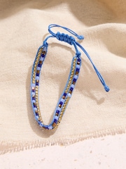 FatFace Blue Woven Bracelet - Image 2 of 2
