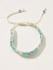 FatFace Turquoise Blue Woven Bracelet - Image 1 of 2