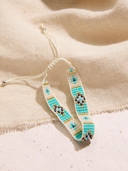 FatFace Turquoise Blue Woven Bracelet - Image 2 of 2