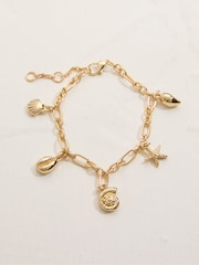 FatFace Gold Tone Shell Charm Bracelet - Image 3 of 4
