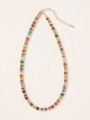 FatFace Multi Bright Beaded Necklace - Image 1 of 2