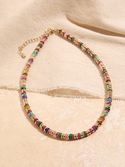 FatFace Multi Bright Beaded Necklace - Image 2 of 2