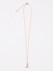 FatFace Gold Tone Cowboy Boot Pendant Necklace - Image 2 of 2