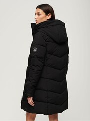 Superdry Black City Chevron Padded Parka Jacket - Image 2 of 2