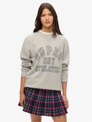 Superdry Blue Vintage Check Pleated Mini Skirt - Image 4 of 5