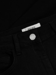 Reiss Black Bonnie Petite Mid Rise Flared Jeans - Image 6 of 7