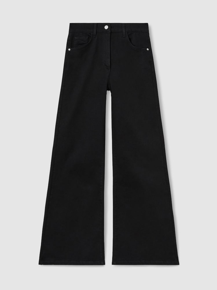 Schwarz - Reiss Bonnie Mid Rise Flared Jeans - Bild 2 von 6 Schwarz - Reiss Bonnie Mid Rise Flared Jeans - Bild 2 von 6