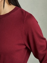 Rot - Reiss Wendy Fine-Knit Crew-Neck Jumper With Cashmere - Bild 4 von 7