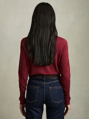 Rot - Reiss Wendy Fine-Knit Crew-Neck Jumper With Cashmere - Bild 5 von 7
