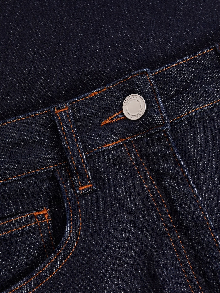 Reiss Dark Blue Bonnie Mid Rise Flared Jeans - Image 6 of 6