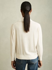 Reiss Ivory Nina Wool Collared Cricket Jumper - Image 4 of 5