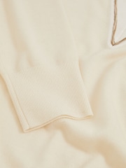 Reiss Ivory Nina Wool Collared Cricket Jumper - Image 5 of 5