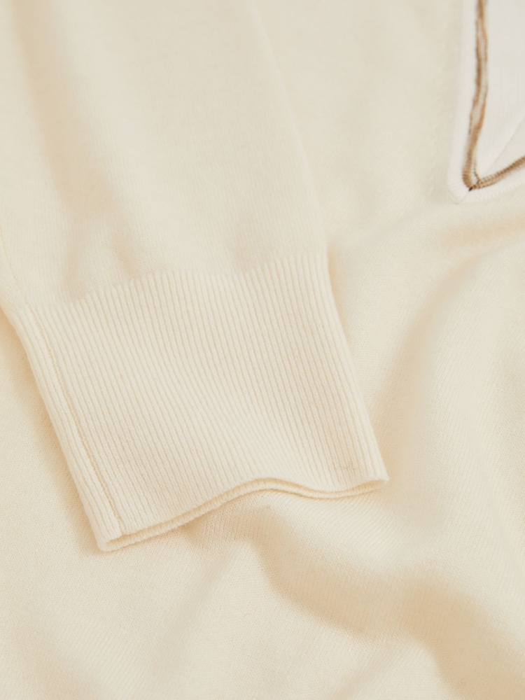 Reiss Ivory Nina Wool Collared Cricket Jumper - Image 5 of 5