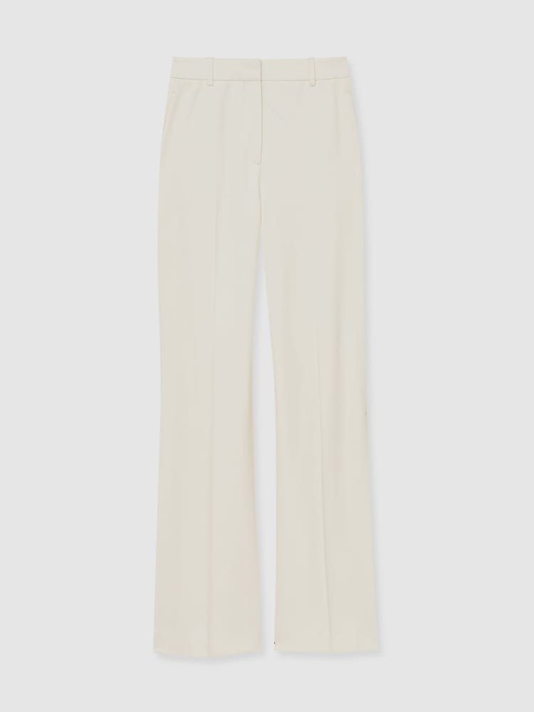 Reiss Cream Millie Wide-Leg Tailored Trousers - Image 2 of 6