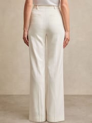 Reiss Cream Millie Wide-Leg Tailored Trousers - Image 5 of 6