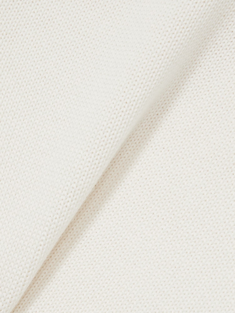 Reiss Ivory Anita Cotton And Wool Crew-Neck Top - Image 5 of 5