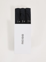 marine - Reiss Bless Cotton-Jersey Crew-Neck T-Shirts 3 Pack - Image 5 de 6