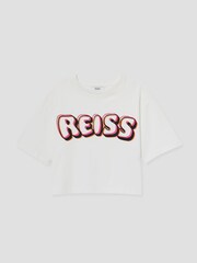 Reiss Sandra Cotton-Jersey Logo T-Shirt - Imagen 2 de 4