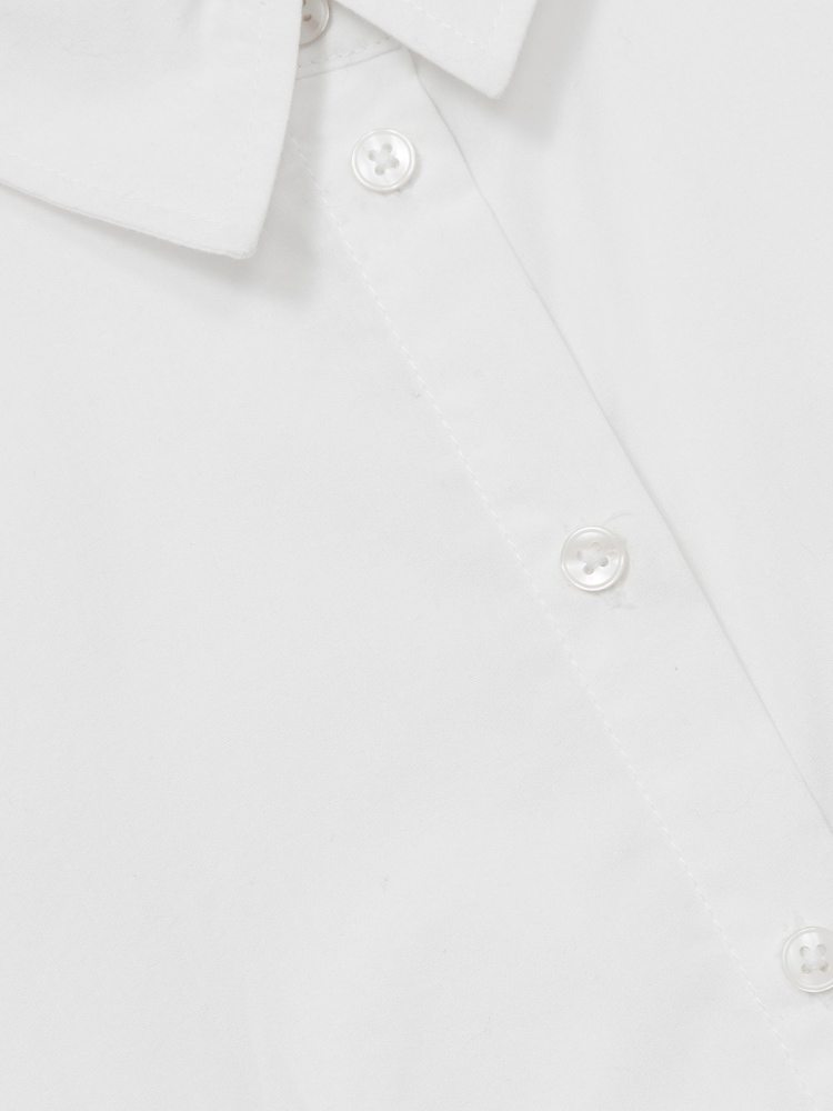Reiss White Kiari 4-9 yrs Cotton-Poplin Button-Down Shirt - Image 4 of 4