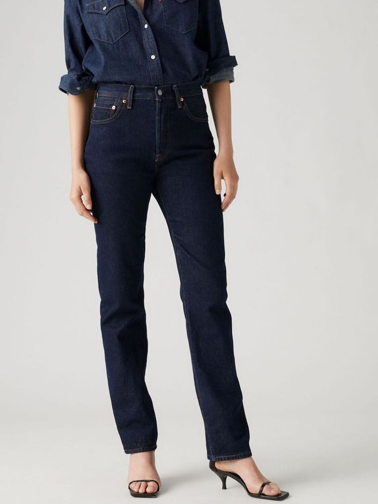 Levi's Женские 100% хлопка 501® Обувь на плоской подошве джинсов Finish Jeans - Изображение 1 из 7
