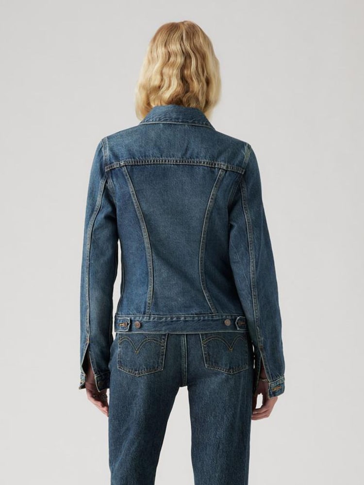 Levi's® Blue Medium Original Trucker Jacket - Image 2 of 6 Levi's® Blue Medium Original Trucker Jacket - Image 2 of 6