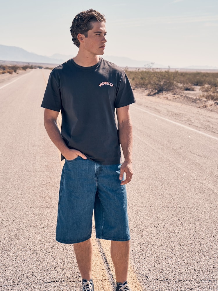 Wrangler Black Graphic T-Shirt - Image 4 of 10