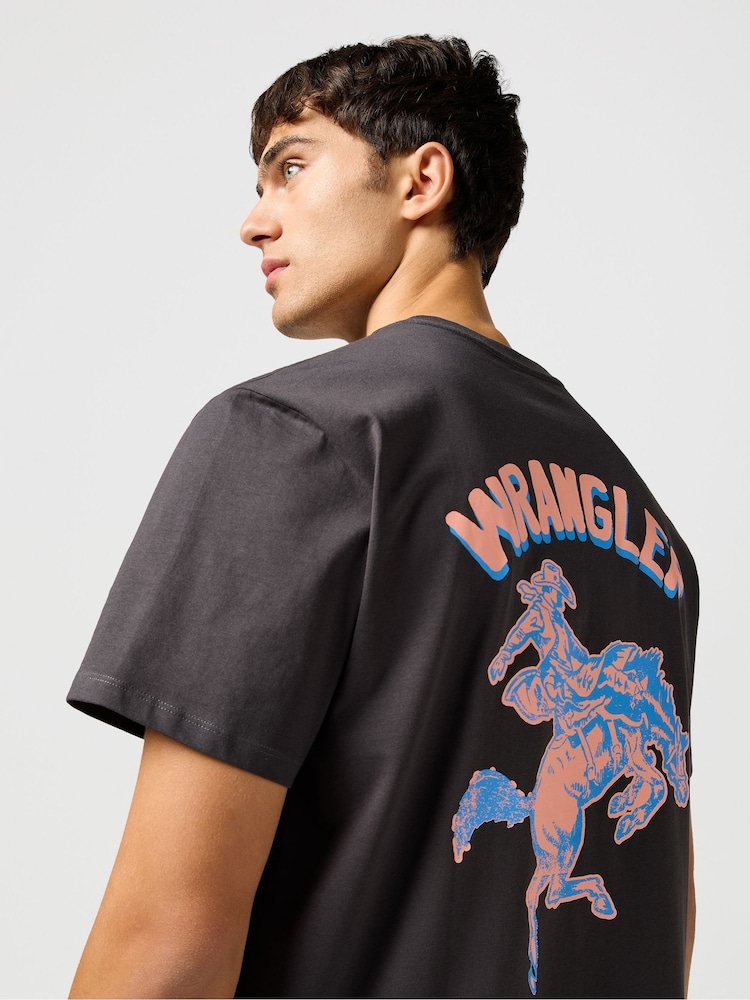 Wrangler Black Graphic T-Shirt - Image 8 of 10