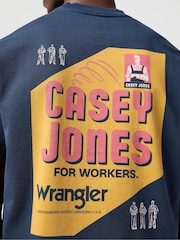 Wrangler Blue CJ Graphic T-Shirt - Image 4 of 7