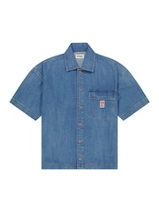 Wrangler Blue Short Sleeve CJ Overshirt - Image 7 of 9