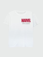 Brands In White Avengers Marvel Super Heroes Boys 100% Cotton T-Shirt - Image 3 of 4