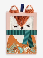 FatFace Orange Fox Socks In Box - Image 1 of 2