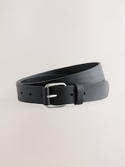 Black Casual Leather Belt - Image 1 of 3