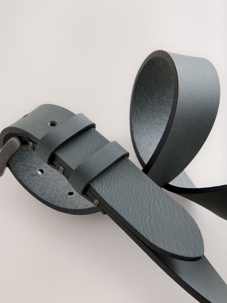 Grey Leather Belt - Image 3 of 3