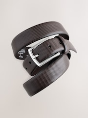 Brown Formal Texture Belt - Image 2 of 4